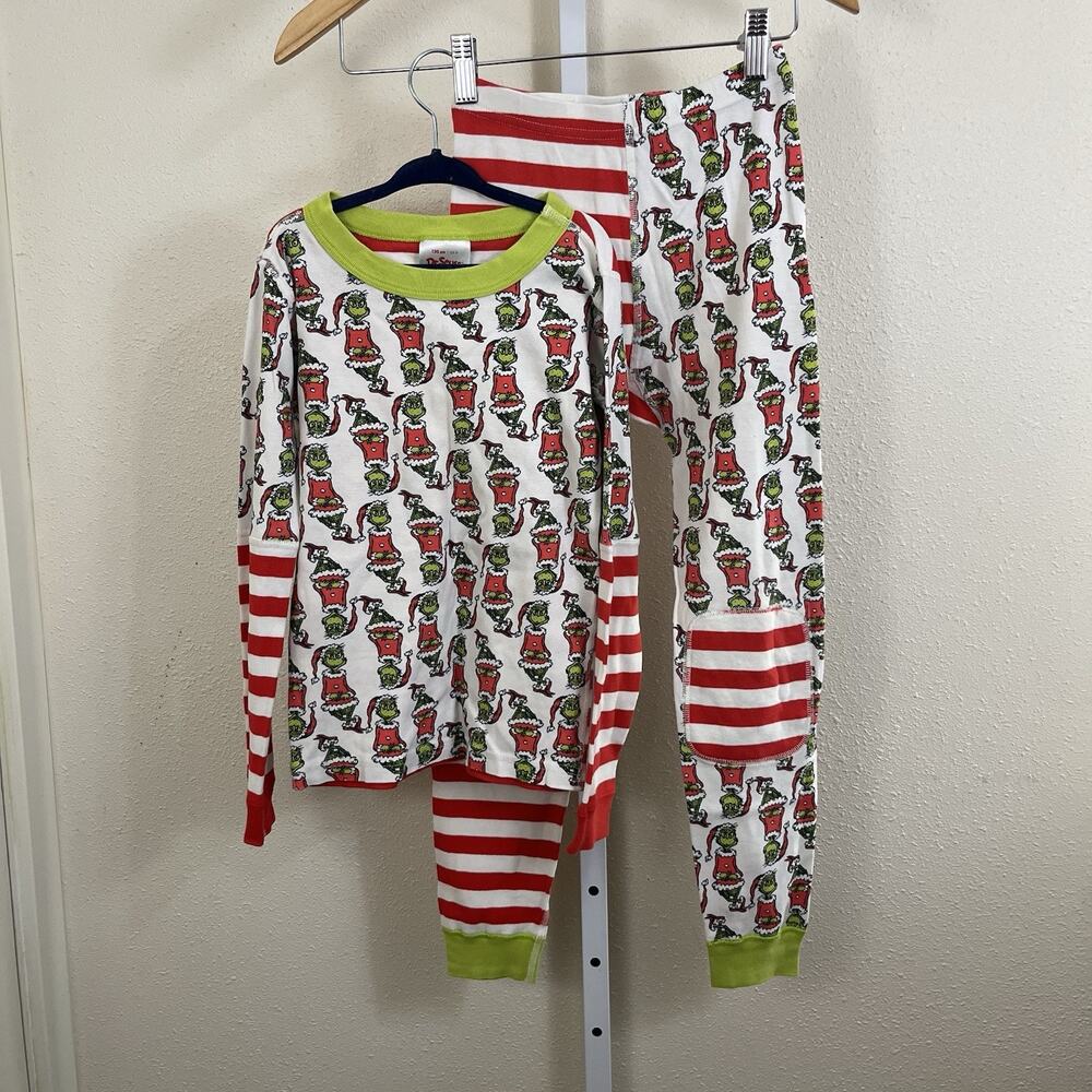 Hanna Andersson x Dr. Seuss Grinch Pajama Set Kids 8 Organic Cotton